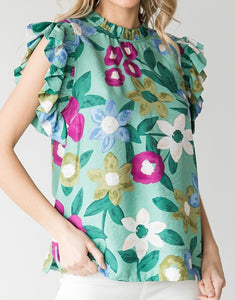 Floral Print Top **2 COLORS**