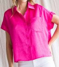 Load image into Gallery viewer, Glossy Button Up Top **2 COLORS**
