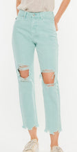 Load image into Gallery viewer, Seafoam Mom Fit KanCan Jeans
