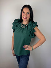 Load image into Gallery viewer, Ruffle Sleeve Top **4 COLORS**
