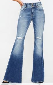Distressed Super Flare KanCan Jeans