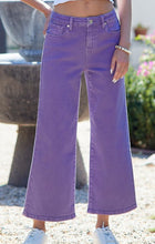 Load image into Gallery viewer, Purple Cropped Special A Jeans
