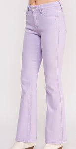 Pastel Lilac Bootcut Special A Jeans - PLUS