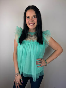 Mesh Tulle Top **3 COLORS**