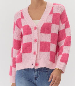 Checkered Cardigan **2 COLORS**