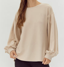 Load image into Gallery viewer, Waffle Textured Pullover **2 COLORS**
