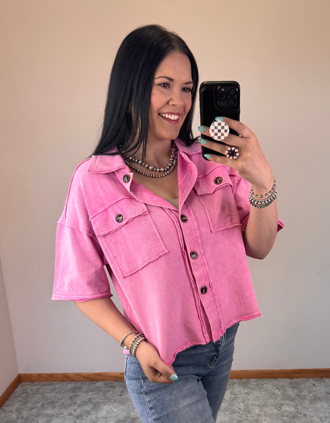 Mineral Wash Top **2 COLORS**
