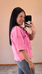 Mineral Wash Top **2 COLORS**