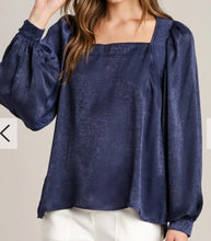 Load image into Gallery viewer, Shimmery Satin Top **2 COLORS**
