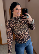 Load image into Gallery viewer, Leopard Mesh Top
