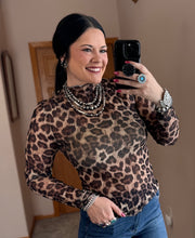 Load image into Gallery viewer, Leopard Mesh Top
