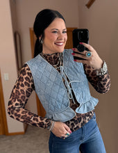 Load image into Gallery viewer, Denim Quilted Vest **2 COLORS**

