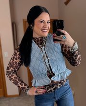 Load image into Gallery viewer, Denim Quilted Vest **2 COLORS**
