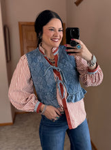 Load image into Gallery viewer, Denim Quilted Vest **2 COLORS**
