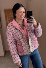 Load image into Gallery viewer, Mixed Media Quilted Jacket **2 COLORS**
