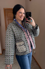 Load image into Gallery viewer, Mixed Media Quilted Jacket **2 COLORS**
