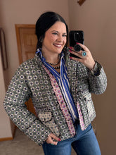 Load image into Gallery viewer, Mixed Media Quilted Jacket **2 COLORS**
