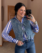 Load image into Gallery viewer, Denim Quilted Vest **2 COLORS**
