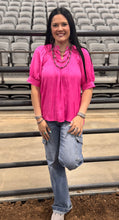Load image into Gallery viewer, Satin V Neck Top **2 COLORS**
