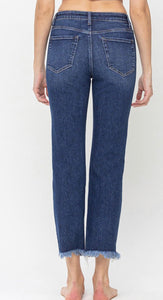 High Rise Cropped Lovervet Straight Leg Jeans - PLUS