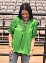 Load image into Gallery viewer, Satin V Neck Top **2 COLORS**
