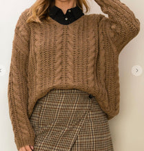 Load image into Gallery viewer, Cable Knit Sweater **3 COLORS**
