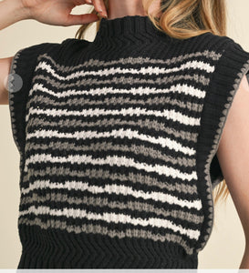 Mock Neck Sweater Vest **2 COLORS**