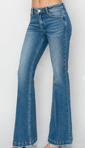 Medium Wash Flare Risen Jeans