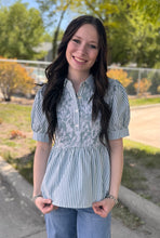 Load image into Gallery viewer, Striped Smocked Top ** 3 COLORS **
