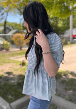 Load image into Gallery viewer, Striped Smocked Top ** 3 COLORS **
