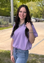 Load image into Gallery viewer, Drawstring Hem Top ** 3 COLORS **
