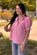 Load image into Gallery viewer, Pink Gingham Top
