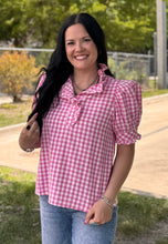 Load image into Gallery viewer, Pink Gingham Top

