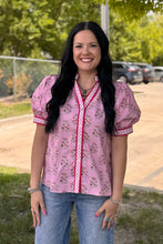 Load image into Gallery viewer, Pink Floral Top - PLUS
