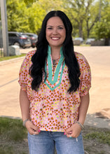 Load image into Gallery viewer, Dot Print Dolman Sleeve Top ** 2 COLORS **
