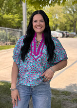 Load image into Gallery viewer, Dot Print Dolman Sleeve Top ** 2 COLORS **
