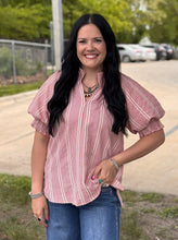 Load image into Gallery viewer, Textured Puff Sleeve Top **3 COLORS**
