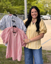 Load image into Gallery viewer, Textured Puff Sleeve Top **3 COLORS**
