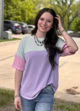 Load image into Gallery viewer, Colorblock Urban Ribbed Top **2 COLORS**
