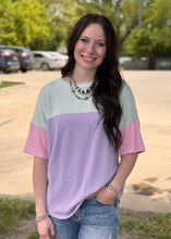 Load image into Gallery viewer, Colorblock Urban Ribbed Top **2 COLORS**

