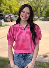 Load image into Gallery viewer, Striped Polo Top ** 2 COLORS **
