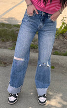 Load image into Gallery viewer, Lovervet High Rise Wide Leg Cuffed Jeans **PLUS**
