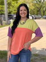 Load image into Gallery viewer, Colorblock Urban Ribbed Top **2 COLORS**
