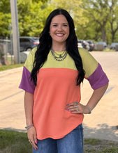 Load image into Gallery viewer, Colorblock Urban Ribbed Top **2 COLORS**
