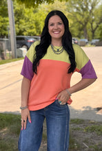 Load image into Gallery viewer, Colorblock Urban Ribbed Top **2 COLORS**
