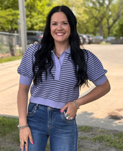 Load image into Gallery viewer, Striped Polo Top ** 2 COLORS **
