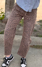 Load image into Gallery viewer, Brown Leopard Risen Barrel Jeans **PLUS**
