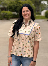 Load image into Gallery viewer, Natural Floral Top
