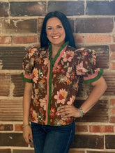 Load image into Gallery viewer, Floral Puff Sleeve Top **2 COLORS** - PLUS
