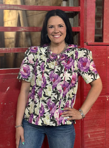 Orchid Floral Top